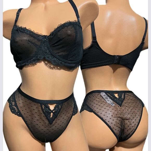 Victorias Secret Set Dream Angels Push Up without Padding bra & Brazilian Panty - Picture 1 of 6